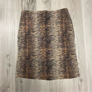 Forever 21 brown black tiger print mesh skirt. Vintage Y2K. See photos for size